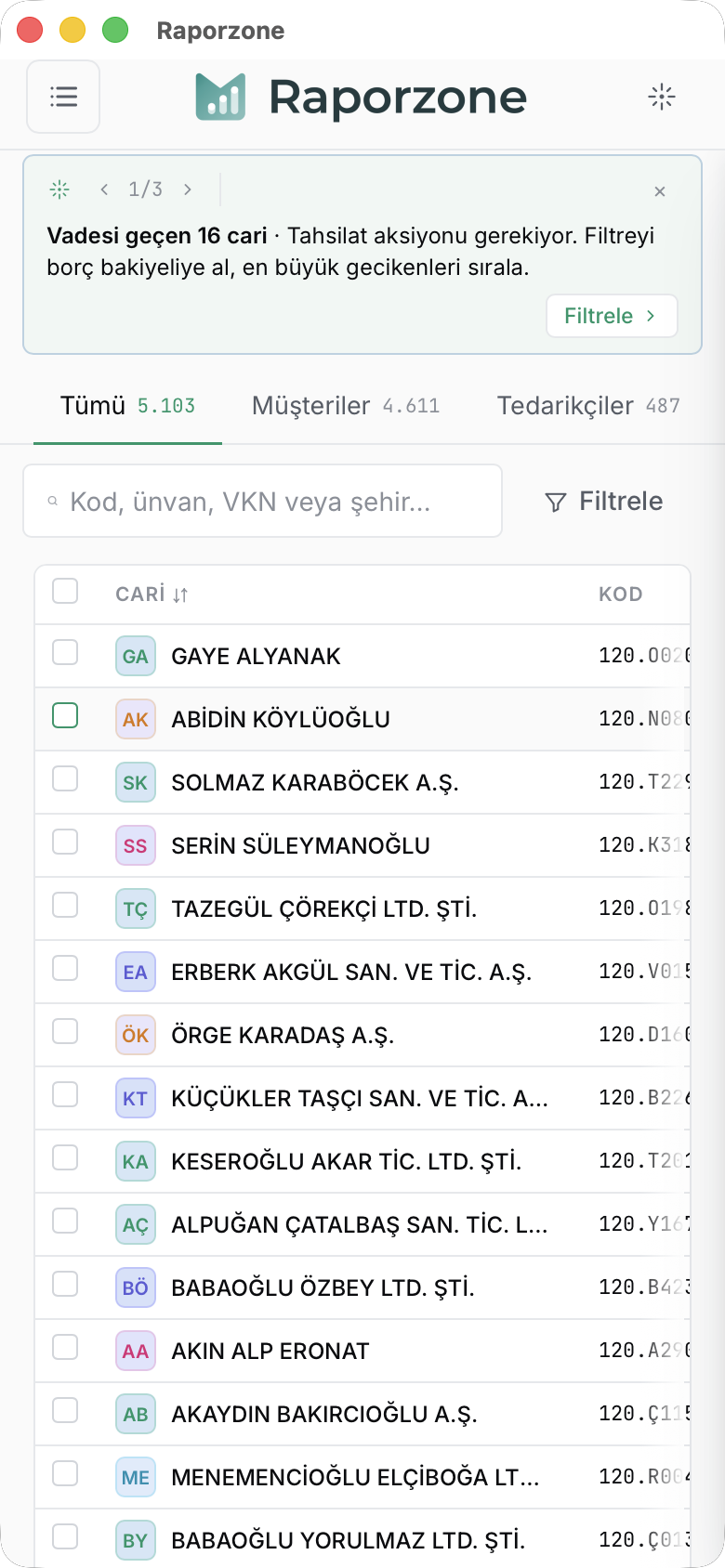 Cari Hesaplar